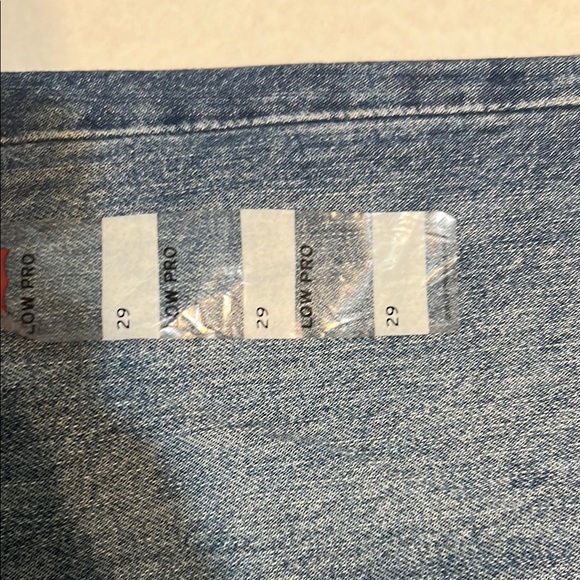 Levi's Blue Straight Jeans with Knee Distressing size 29 - Picture 4 of 9